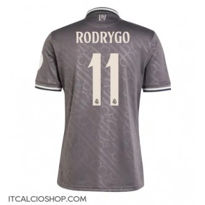 Real Madrid Rodrygo Goes #11 Terza Maglia 2024-25 Manica Corta